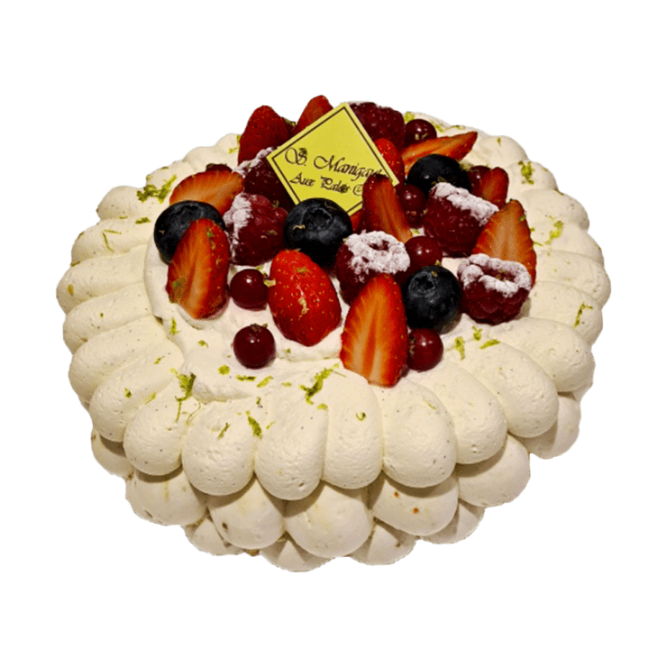 Pavlova fruits rouges - Pâtisseries Aux Palets Or